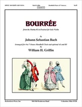 Bourree Handbell sheet music cover